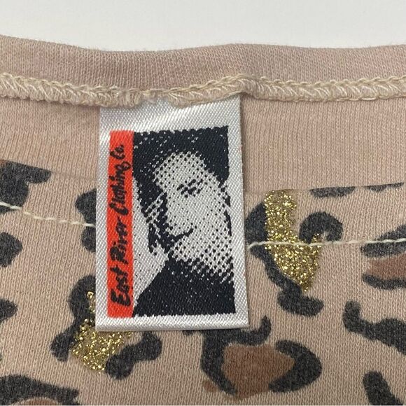 Vintage 80's East River Clothing Co. Leopard Print Glittery Top Women's Size L - Picture 13 of 16